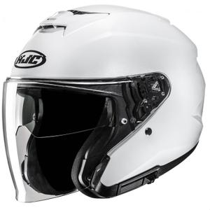 Offener Motorradhelm HJC i31 Solid Perlweiß