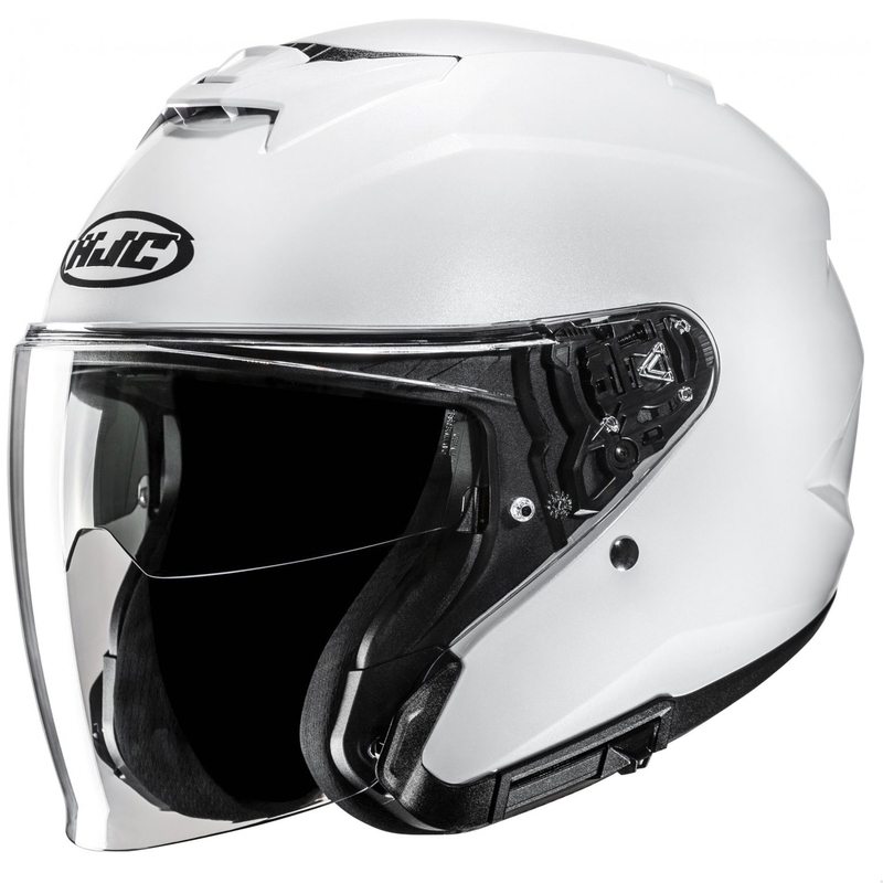 Offener Motorradhelm HJC i31 Solid Perlweiß