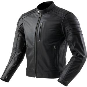Leder-Motorradjacke Ozone Colt schwarz