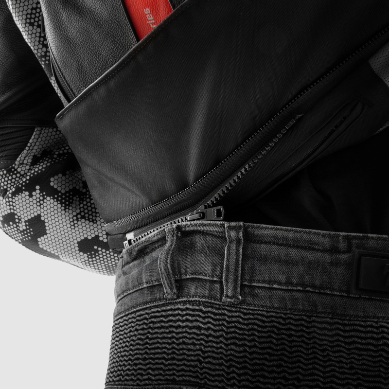 Motorradjeans Rebelhorn Vandal Mono schwarz gewaschen