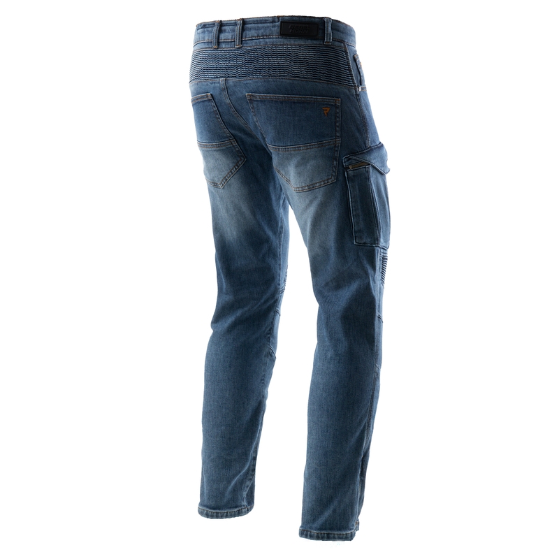 Rebelhorn Vandal Mono Extended Motorradjeans in verwaschenem Blau