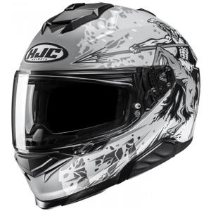 Integrierter Motorradhelm HJC i71 Taurus MC10SF grau-schwarz