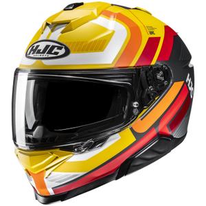 HJC i71 Viz MC3SF Gelb-Rot-Schwarz Integraler Motorradhelm