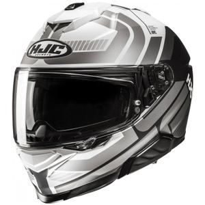 HJC i71 Viz MC5 Grau-Weiß-Schwarz Integraler Motorradhelm