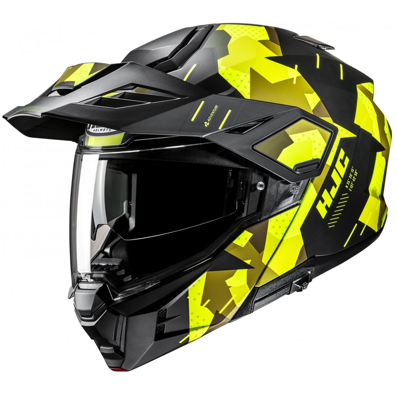 Klapphelm Motorrad HJC i80 Roki MC3HSF neongelb-schwarz