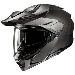 Klappbarer Motorradhelm HJC i80 Solid Semi Flat aus Titan