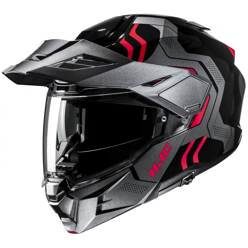 HJC i80 Velly MC1 Motorrad Klapphelm Schwarz-Rot