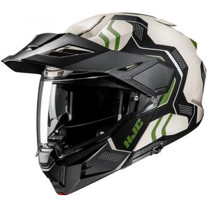 Klappbarer Motorradhelm HJC i80 Velly MC4SF beige-schwarz