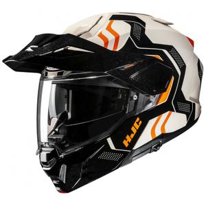 Klappbarer Motorradhelm HJC i80 Velly MC7 beige-schwarz
