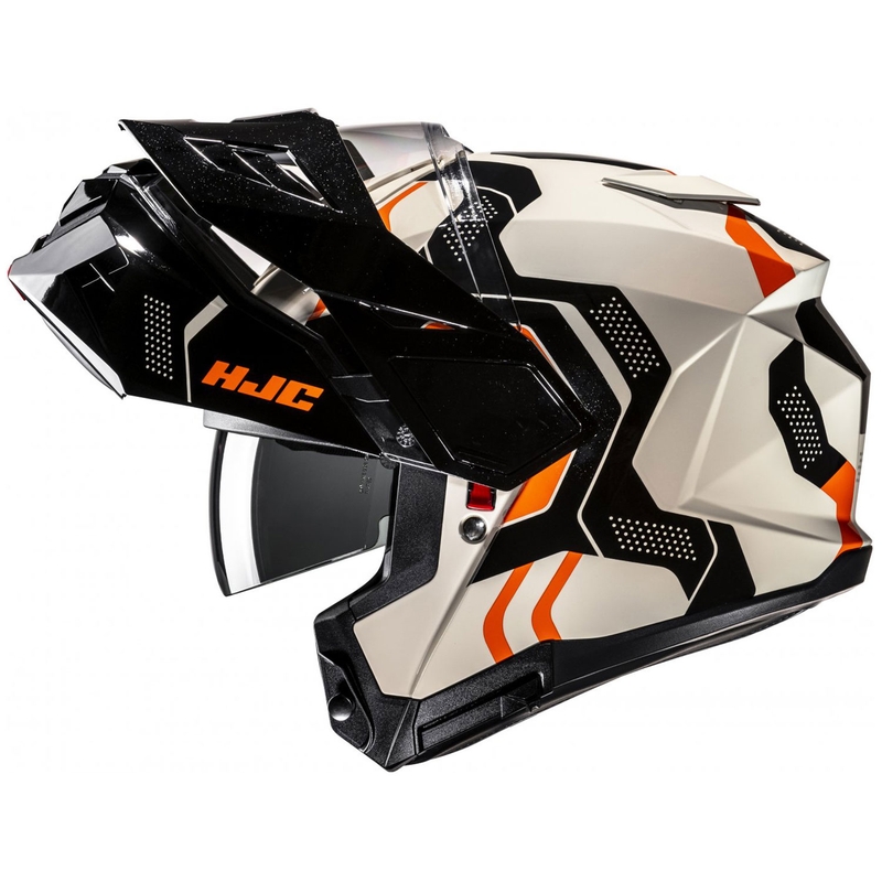 HJC i80 Velly MC7 Motorrad Klapphelm beige-schwarz