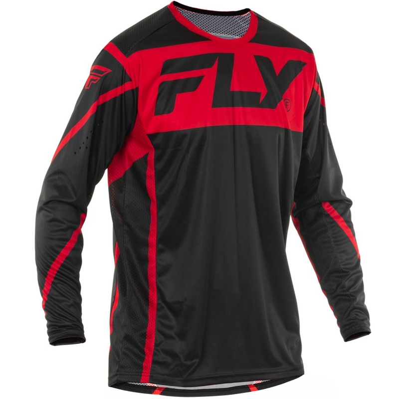 Motocross-Trikot FLY Racing Lite schwarz-rot