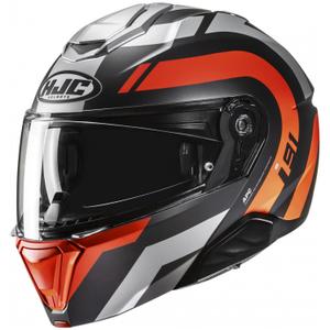 HJC i91 Arven MC6HSF hochklappbarer Motorradhelm schwarz-grau-orange