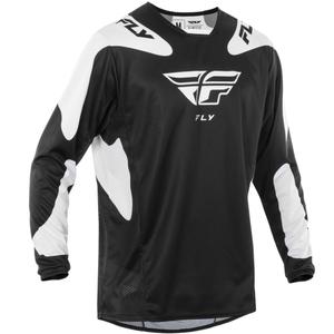 Motocross-Trikot FLY Racing Kinetic Sym schwarz-weiß