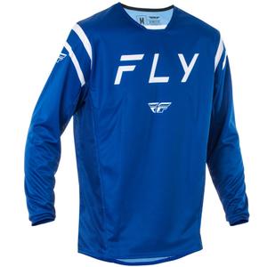 Motocross-Trikot FLY Racing Kinetic Center blau-weiß