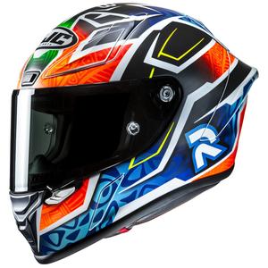 Integralhelm Motorrad HJC RPHA 1 Binder Replica 2024 MC27SF schwarz-orange-blau