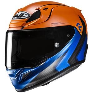 Integrierter Motorradhelm HJC RPHA 12 Kos MC27SF orange-blau-schwarz