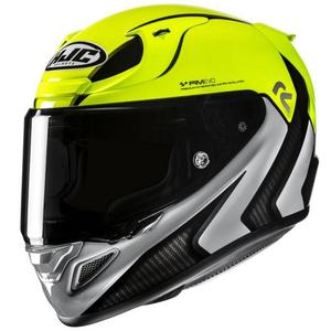 Integrierter Motorradhelm HJC RPHA 12 Kos MC3H fluo grün-grau-schwarz