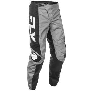 Motocrosshose FLY Racing F-16 grau-schwarz-weiß