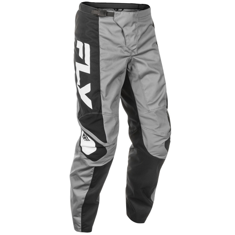 Motocrosshose FLY Racing F-16 grau-schwarz-weiß