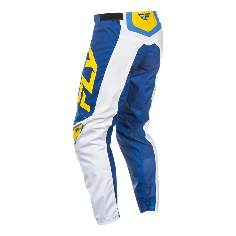 Motocrosshose FLY Racing F-16 weiß-blau-gelb