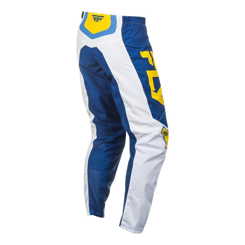Motocrosshose FLY Racing F-16 weiß-blau-gelb
