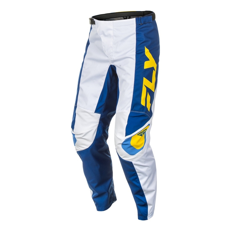 Motocrosshose FLY Racing F-16 weiß-blau-gelb