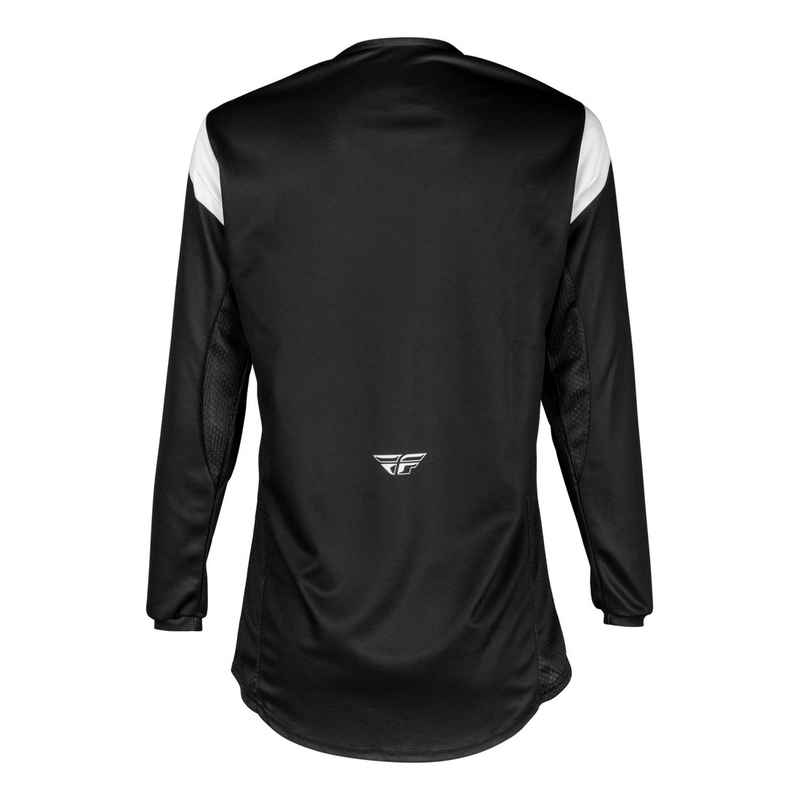 FLY Racing Kinetic Stoke Kinder-Motocross-Trikot Schwarz-Weiß