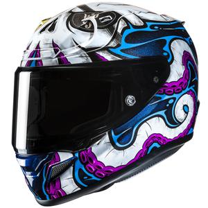 HJC RPHA 12 Kraken MC28 weiß-blau-schwarzer Integral-Motorradhelm