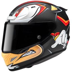 HJC RPHA 12 Shadow The Hedgehog MC1SF Integral-Motorradhelm Schwarz-Rot-Orange