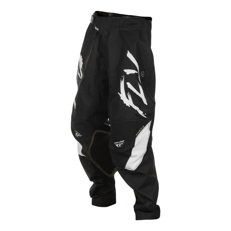 FLY Racing Kinetic Stoke Kinder Motocrosshose schwarz-weiß