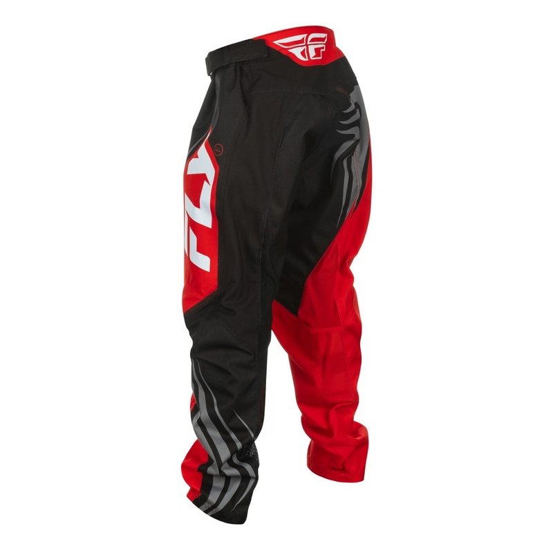 FLY Racing F-16 Kinder Motocrosshose Schwarz-Rot-Weiß