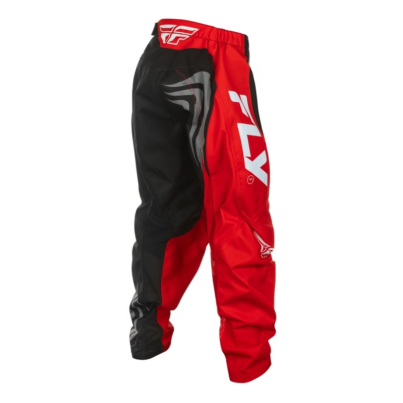 FLY Racing F-16 Kinder Motocrosshose Schwarz-Rot-Weiß