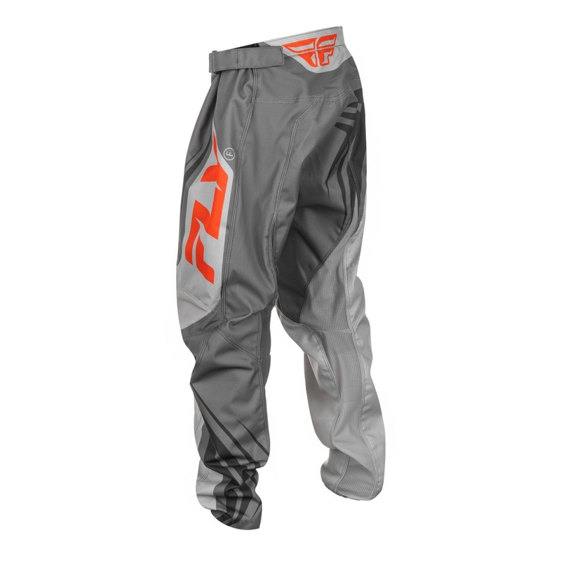 FLY Racing F-16 grau-orange Kinder-Motocross-Hose