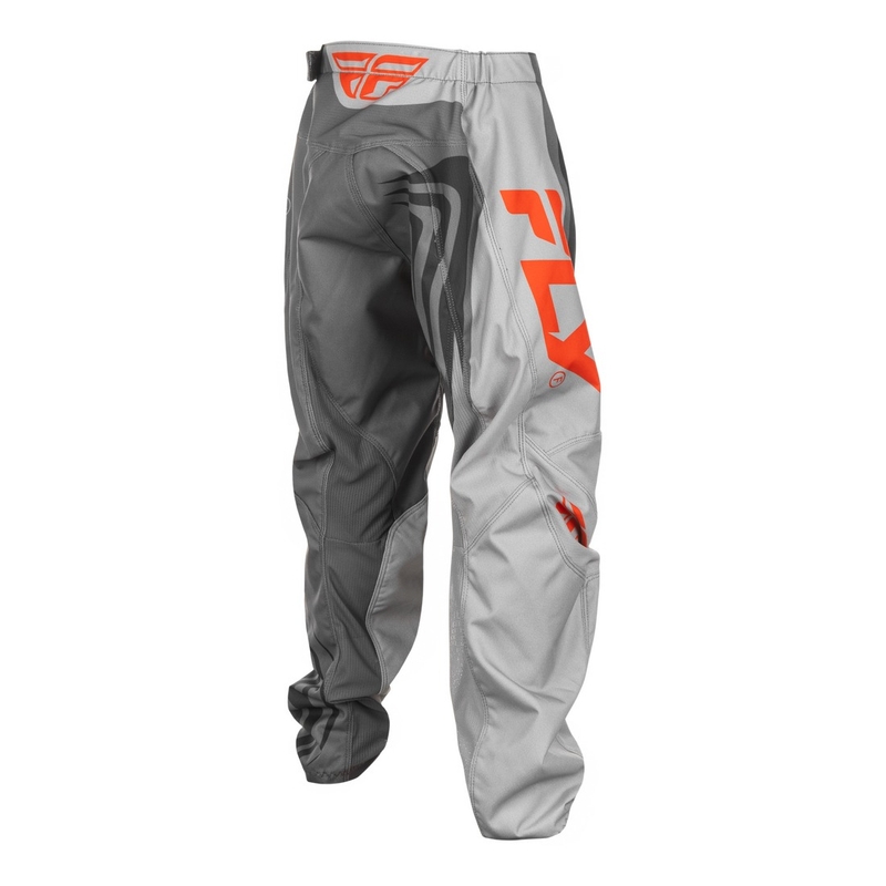 FLY Racing F-16 grau-orange Kinder-Motocross-Hose