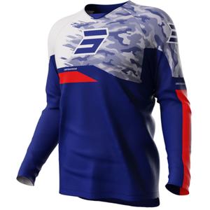 Kinder Motocross Trikot Shot Matrix blau Ausverkauf
