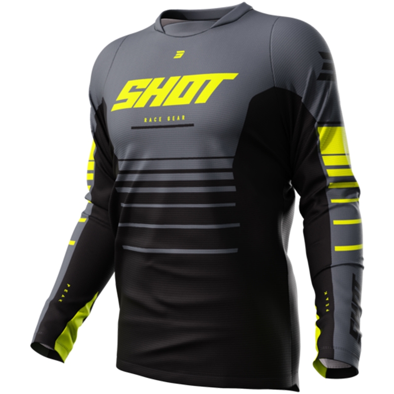 Motocross Trikot Shot Devo Peak fluo gelb Ausverkauf
