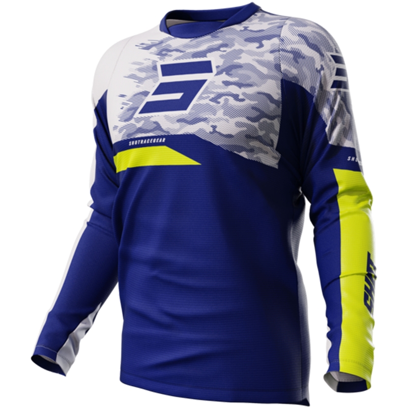 Motocross-Trikot Shot Matrix blau Ausverkauf