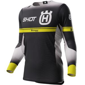 Shot Aerolite Husqvarna LE 2024 Motocross-Trikot Schwarz Sale Ausverkauf