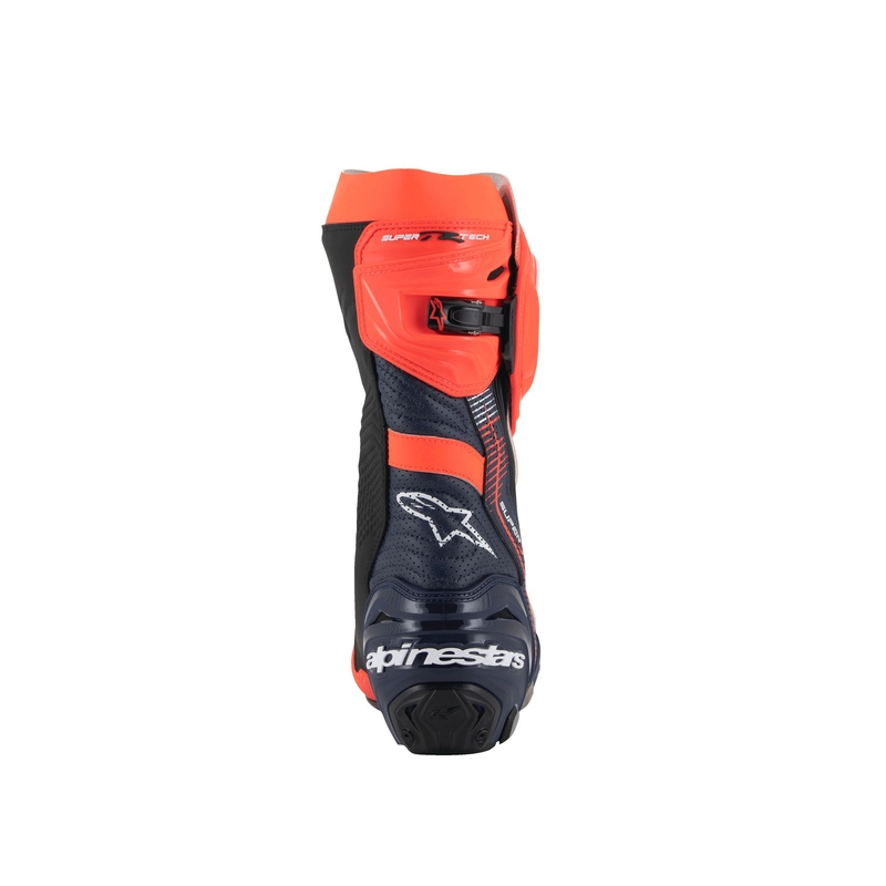 Motorradstiefel Alpinestars Supertech R Vented Limited Edition MM93 Marc Marquez Fluo Rot-Blau-Schwarz