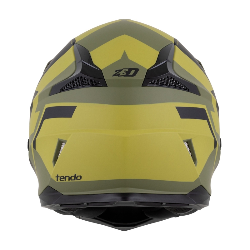 Motocross-Helm ZED X1.9 Tendo dunkelgrün-hellgrün