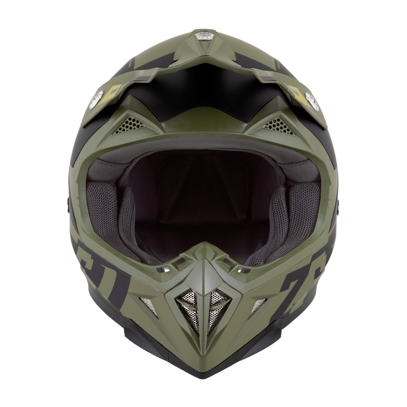 Motocross-Helm ZED X1.9 Tendo dunkelgrün-hellgrün