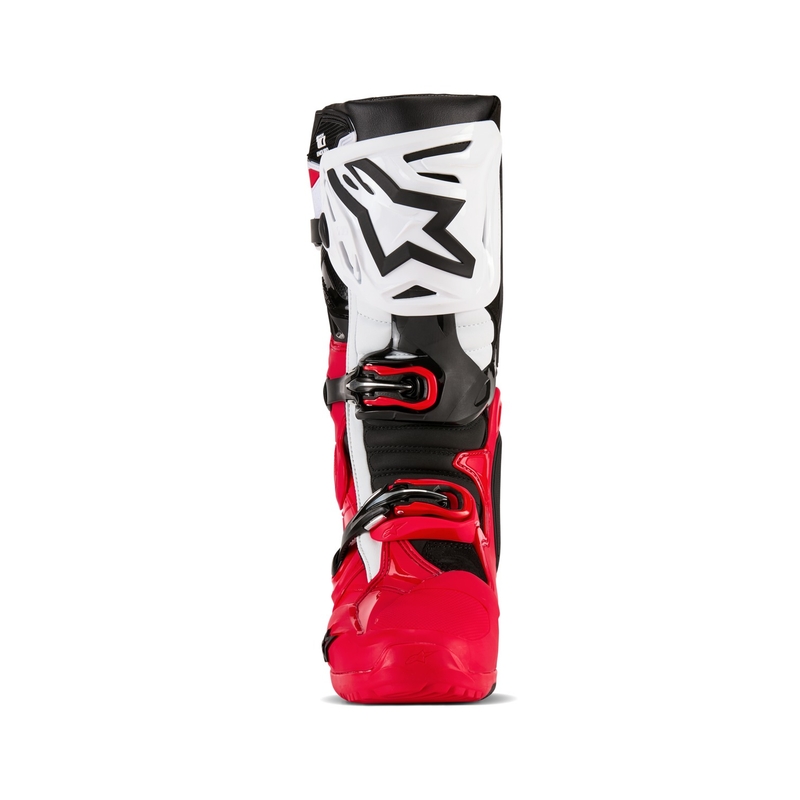 Alpinestars Tech 10 Enduro Motorradstiefel rot-schwarz-weiß