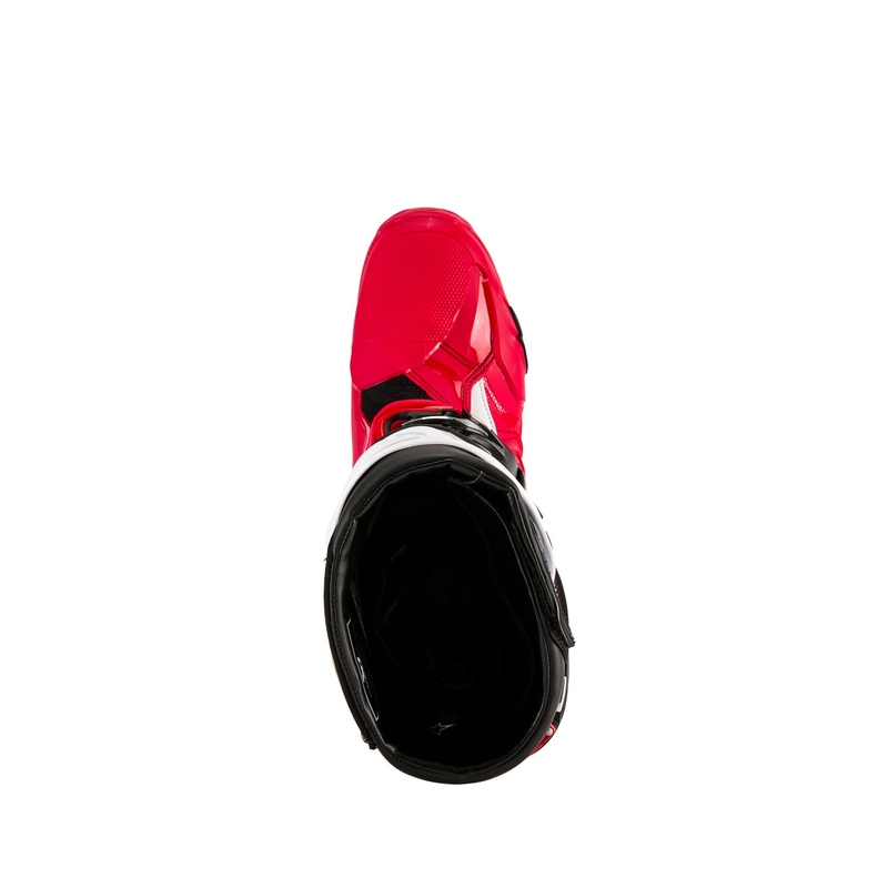 Alpinestars Tech 10 Enduro Motorradstiefel rot-schwarz-weiß