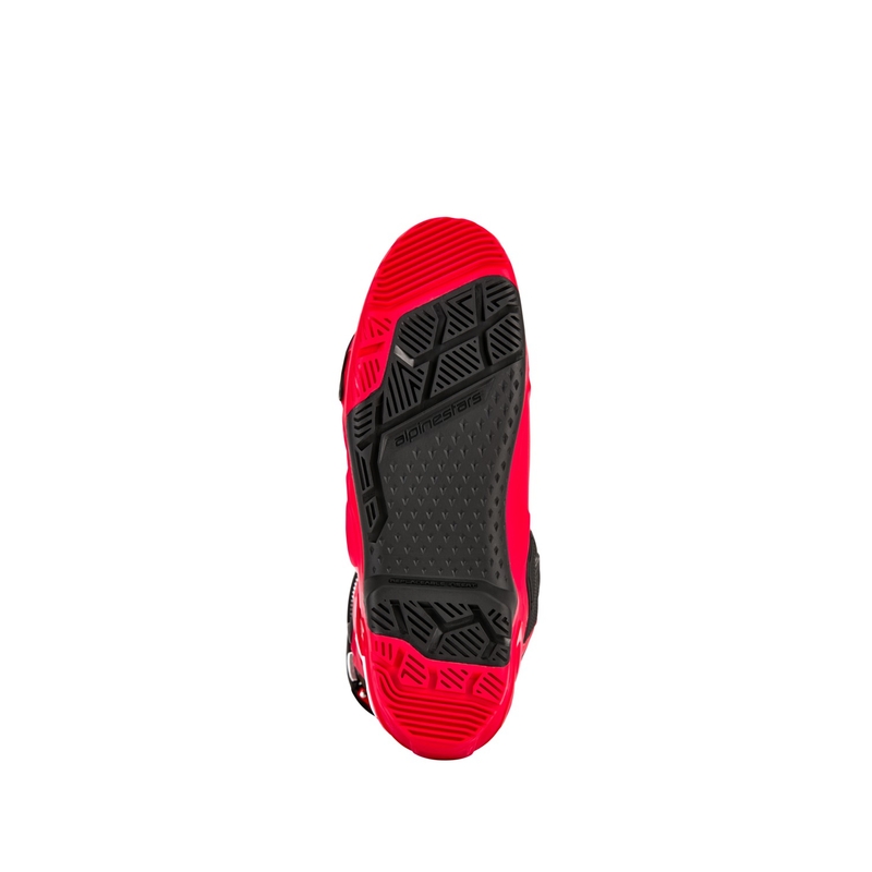 Alpinestars Tech 10 Enduro Motorradstiefel rot-schwarz-weiß