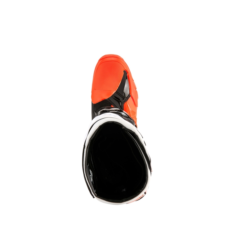 Motorradstiefel Alpinestars Tech 10 Enduro fluo orange-schwarz-weiß