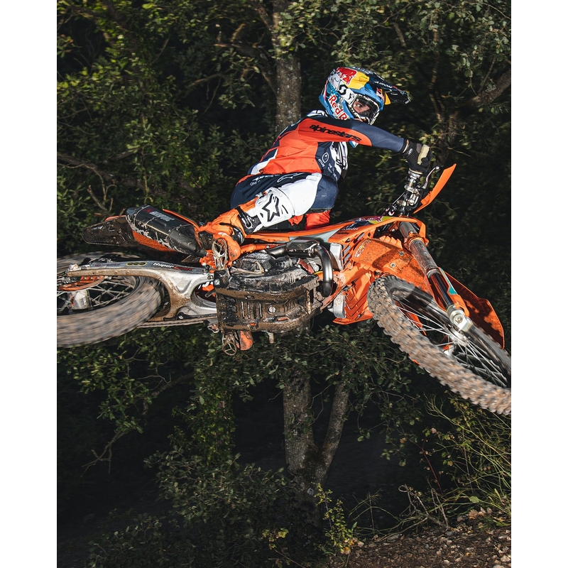 Motorradstiefel Alpinestars Tech 10 Enduro fluo orange-schwarz-weiß