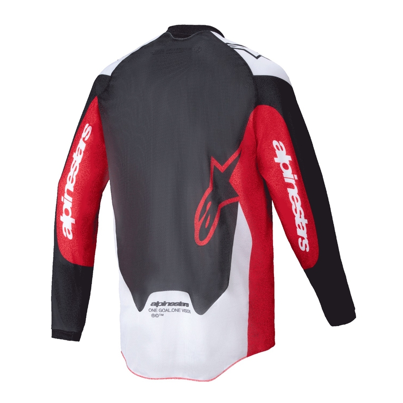 Alpinestars PRO-Dura Motocross-Trikot Schwarz-Rot-Weiß