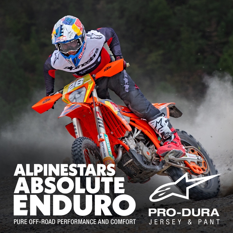 Alpinestars PRO-Dura Motocross-Trikot Schwarz-Rot-Weiß