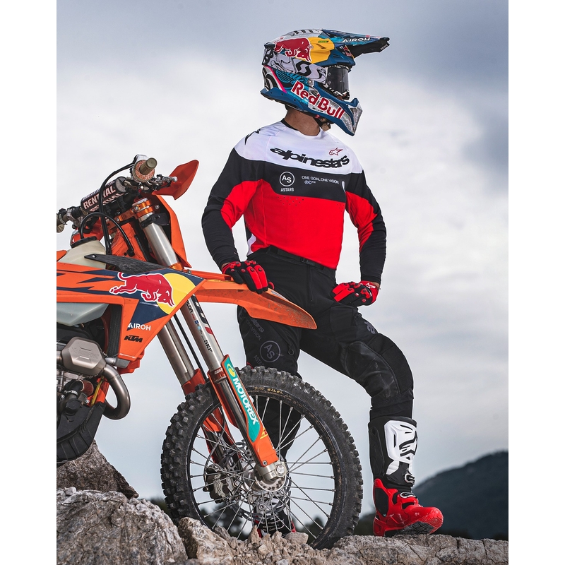 Alpinestars PRO-Dura Motocross-Trikot Schwarz-Rot-Weiß