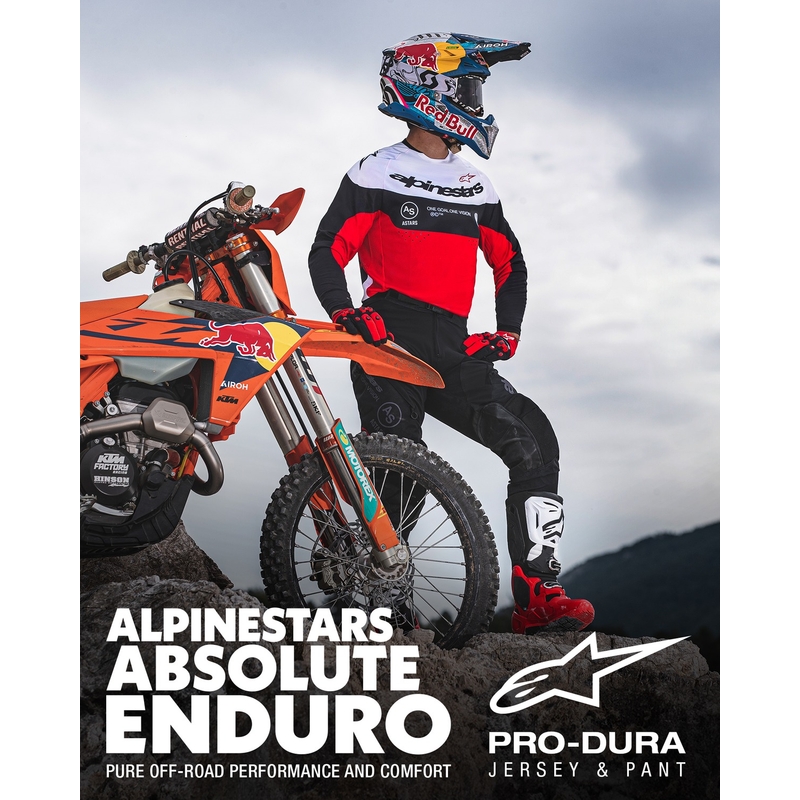 Alpinestars PRO-Dura Motocross-Trikot Schwarz-Rot-Weiß